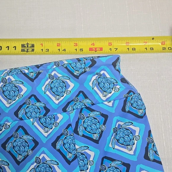 LULU B Blue Turtles Golf Tennis Pickleball Activewear Skort Sz XL UPF50 - Picture 6 of 9